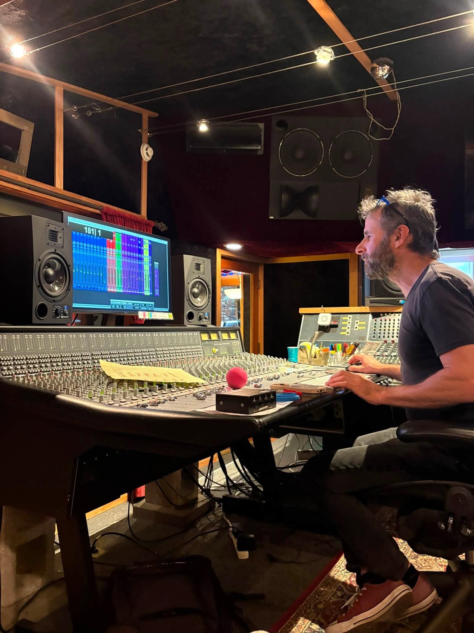 Slow Moving Bird recording at London Bridge Studio in summer 2026