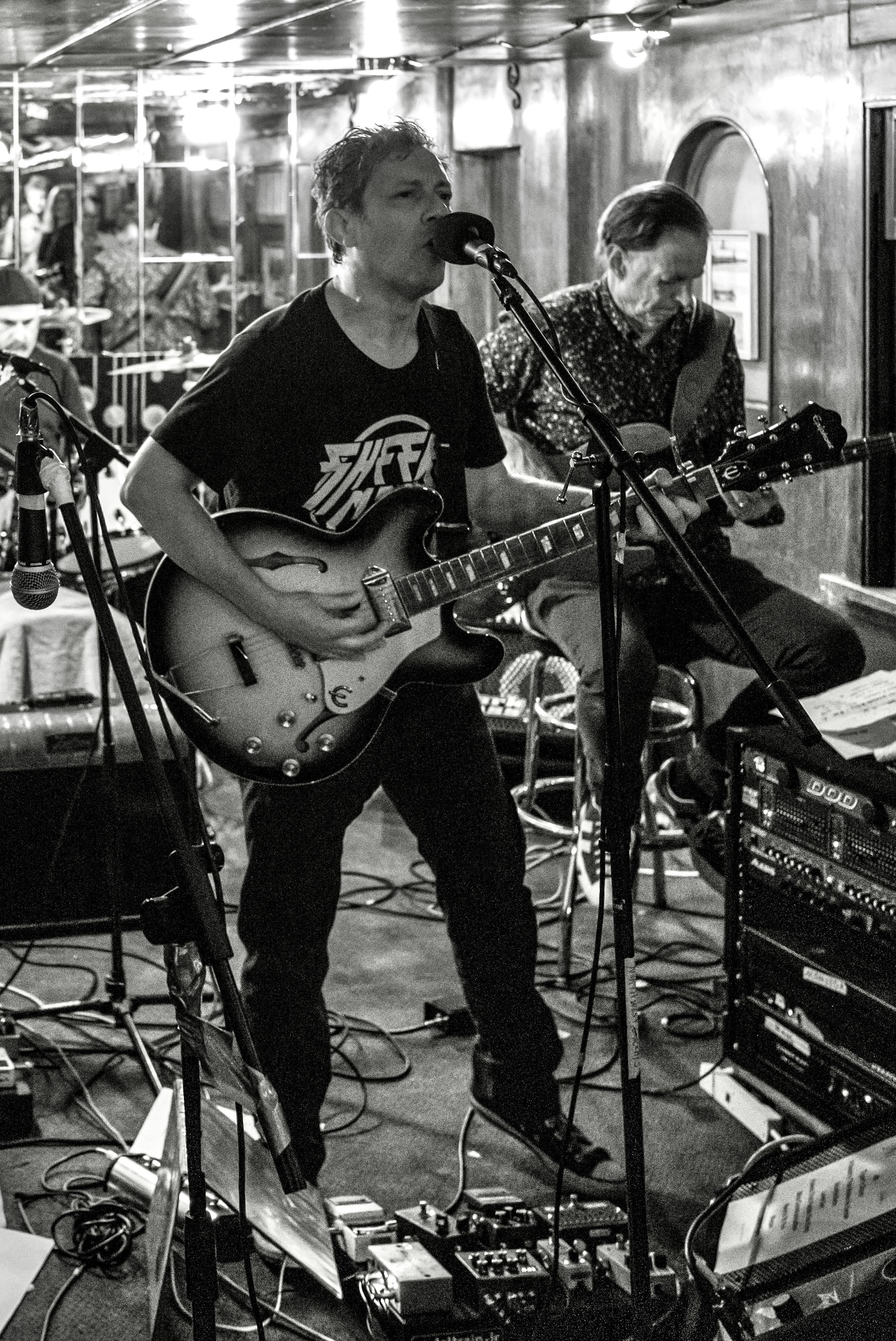 Slow Moving Bird guitarist and vocalist performing live